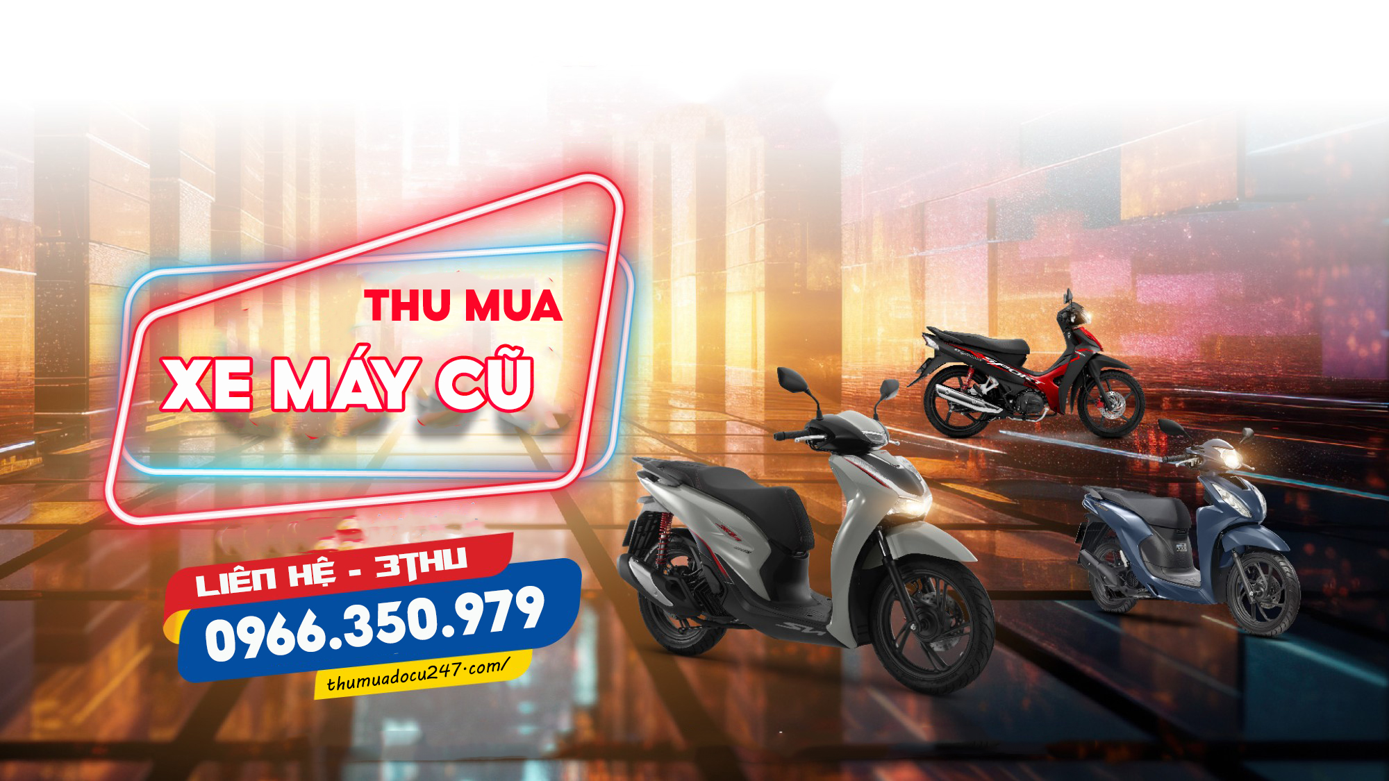 Thu mua xe máy cũ hỏng tại Bình Dương
